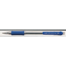 UNI Golyóstoll, 0,3 mm, nyomógombos, UNI "SN-101 Laknock Fine", kék toll