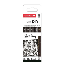 UNI pin sketching 5 darabos rajzmarker készlet 2upin5pasp017 filctoll, marker