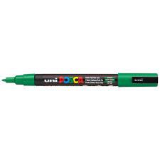 UNI Posca 0,9-1,3 mm Dekormarker - Zöld (PC-3M GREEN) filctoll, marker