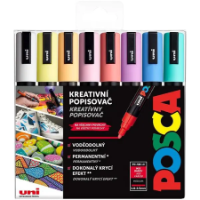  UNI Posca 5M, 8 db, pasztell filctoll, marker
