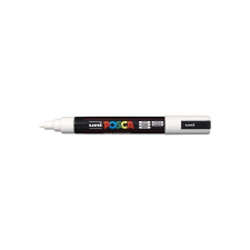 UNI POSCA PC-5M fehér marker filctoll, marker