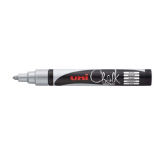 UNI PWE-5M folyékony kréta ezüst (PWE-5M SILVER(N)) filctoll, marker