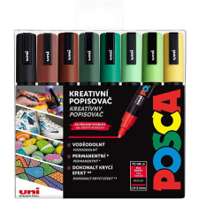 UNI Stationery UNI Posca 5M, 8 db, földszínek filctoll, marker