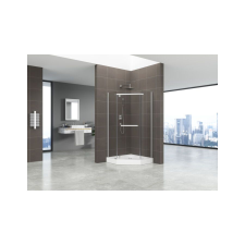 Unic Spot Ötszögletű üveg zuhanykabin tálcával sima 90x90x185 bútor