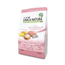  Unica Natura UNICO MONO ALL BREED 12kg (malachússal) kutyaeledel