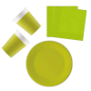  Unicolour Light Green, Zöld party szett 36 db-os 23 cm-es tányérral