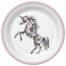 UNIKORNIS Graphic Wild papírtányér 8 db-os 22,7 cm party kellék