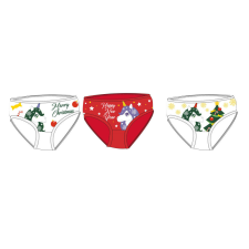Unikornis karácsonyi kislány bugyi - 3 darabos pamut bugyi - 98-104 gyerek alsó