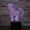  Unikornis Kicsi 3D led lámpa