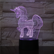  Unikornis Kicsi 3D led lámpa világítás