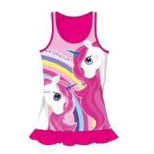 Unikornis nyári pamut strandruha - pink - 98 kombidressz, body