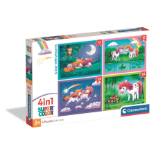 Unikornis One Day 4 az 1-ben puzzle Clementoni puzzle, kirakós