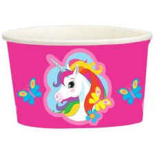  Unikornis papír fagyi kehely 8 db-os 270 ml party kellék