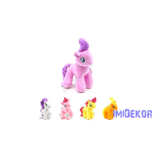  Unikornis plüss figura 19 cm - Narancs dekorációs kellék