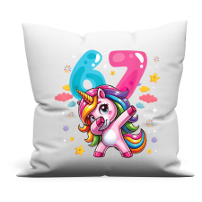  Unikornis six seven 67 párna lakástextília