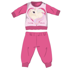  Unikornis téli pamut baba pizsama - interlock pizsama - pink - 86 gyerek hálóing, pizsama