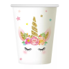 UNIKORNIS Unicorn, Unikornis papír pohár 6 db-os 266 ml