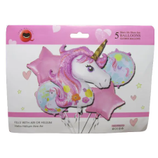  Unikornisos fólia party lufi szett 5 db/csomag party kellék