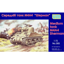  Unimodels M4A4 Sherman medium Tank 1:72 (UM385) makett