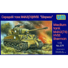 Unimodels Medium tank M4A3(76)W HVSS 1:72 (UM379) makett