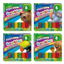 UNIPAP Bambino színes gyurma szett 6db-os (001727) (UN001727) - Gyurmák, slime gyurma
