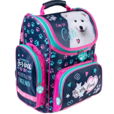 UNIPAP My Little Friend Kutyusos lila-rózsaszín ergonomikus iskolatáska hátizsák iskolatáska