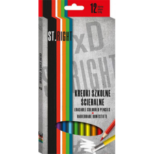 UNIPAP St.Right Hatszögletű színes ceruza radír véggel 12db-os szett színes ceruza