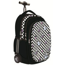 UNIPAP ST.Right Trolley hátizsák, Chessboard Butterflies kollekció, TB01, szilikon kerekek, 44x32x25 cm iskolatáska