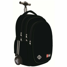 UNIPAP ST.Right Trolley iskolatáska, fekete kollekció, TB01, szilikon kerekek, 44x32x25 cm iskolatáska