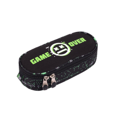 UNIPAP St.Right VR Gamer fekete ovális tolltartó PC01 23x9,5x6cm tolltartó