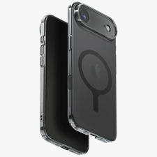 Uniq Airsuit Magclick Apple iPhone Air (2025) MagSafe szilikon tok, fekete tok és táska