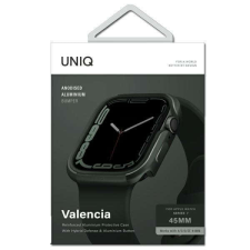 Uniq Apple Watch 7 / 8 (45mm) Uniq Valencia okosóra tok, Zöld okosóra kellék