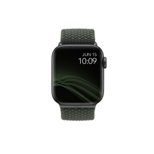 Uniq Aspen fonott szíj Apple Watch 38/40mm, zöld okosóra kellék