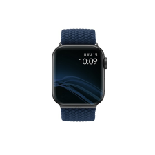 Uniq Aspen fonott szíj Apple Watch 42/44mm, kék okosóra kellék