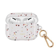 Uniq Case Coehl Terazzo Tokborító Airpods Pro Natural White-Hoz fülhallgató, fejhallgató tok