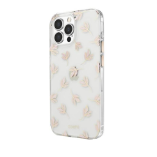 Uniq Coehl Fleur Apple iPhone 13 Pro Szilikon Tok - Átlátszó/Rózsaszín Mintás tok és táska
