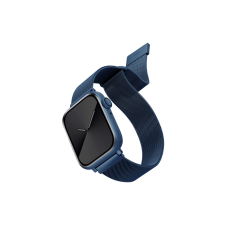 Uniq Dante Apple Watch S3/4/5/6/7/SE Fém szíj 42/44/45mm - Kék okosóra kellék
