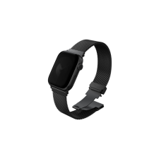 Uniq Dante Pro Apple Watch 42/41/40mm állítható fém óraszíj, fekete okosóra kellék