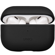 Uniq etui Terra AirPods Pro 2 gen. Valódi bőr fekete tok fülhallgató, fejhallgató tok