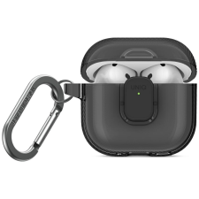 Uniq Glase Pro tok AirPods 4 - füstszürke fülhallgató, fejhallgató tok