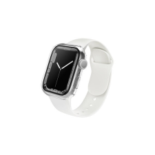 Uniq Legion Apple Watch S7 45mm tok, tempered kijelző fóliával, átlátszó okosóra kellék