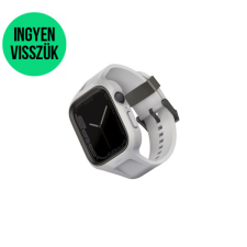 Uniq Monos Apple Watch 44/45mm hibrid szíj + tok, szürke okosóra kellék