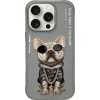 Uniq Nimmy Glasses Cool Dog Tok iPhone 16 Pro - Szürke (N-YJ-IP16-PRO-01-B)