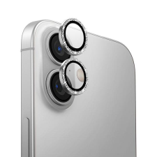 Uniq Optix alumínium kamera lencse védő üveg fehér szegéllyel iPhone 16 / 16 Plus mobiltelefon kellék
