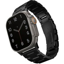Uniq Osta Apple Watch 49/45/44/42mm, acél - Midnight (Black) okosóra kellék