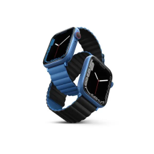 Uniq Revix mágneses szilikon szíj Apple Watch 42/44/45/49mm, kék/fekete okosóra kellék