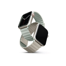 Uniq Revix mágneses szilikon szíj Apple Watch 42/44/45/49mm, zsálya/bézs okosóra kellék