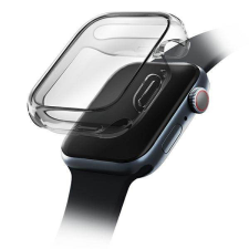 Uniq Tok Garde Apple Watch Series 7/8 41mm. védőfólia füstös szürke kerettel okosóra kellék