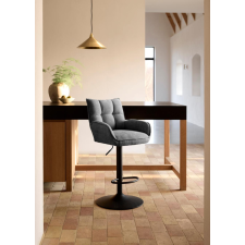Unique Furniture Elegáns bárszék Nuvia grafitszürke bútor