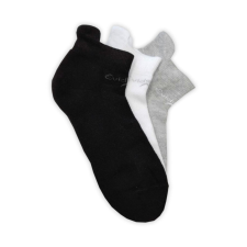 Unisex pamut futózokni - 3 pár - 35-38 - fehér-fekete-szürke - Evidence férfi zokni